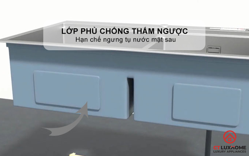 CHẬU RỬA BÁT INOX 1 HỐ CHỐNG XƯỚC KONOX DEKOR 8250TS DEKOR8250TS 7