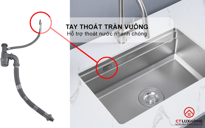 CHẬU RỬA BÁT CHỐNG XƯỚC KONOX LẮP ÂM JP8044SU-L JP8044SUL 10