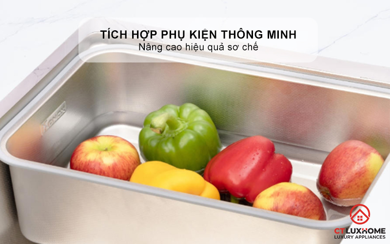 CHẬU RỬA BÁT CHỐNG XƯỚC KONOX LẮP ÂM JP8044SU-L JP8044SUL 12