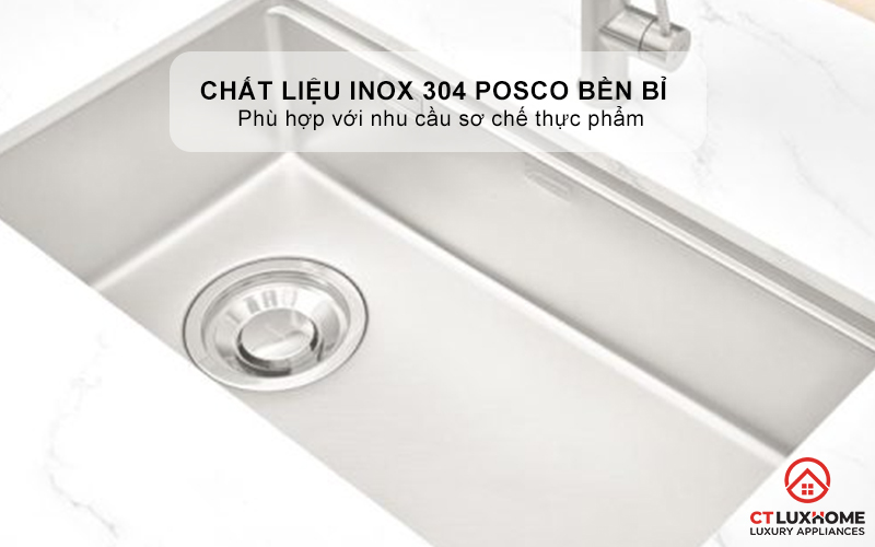 CHẬU RỬA BÁT CHỐNG XƯỚC KONOX LẮP ÂM JP8044SU-L JP8044SUL 2
