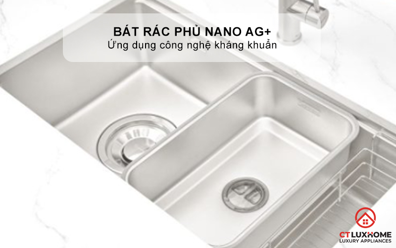 CHẬU RỬA BÁT CHỐNG XƯỚC KONOX LẮP ÂM JP8044SU-L JP8044SUL 9