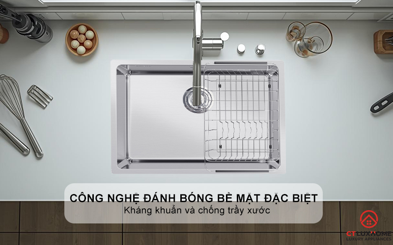 Công nghệ đánh bóng bề mặt đặc biệt: Kháng khuẩn và chống trầy xước