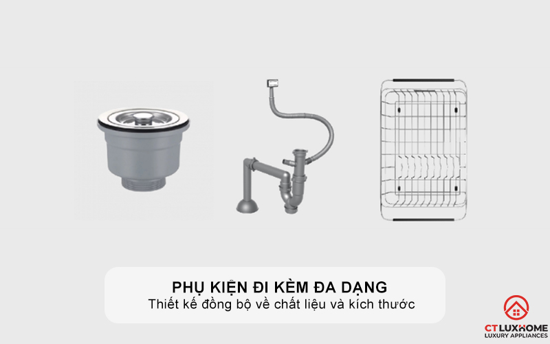 Phụ kiện đi kèm đa dạng