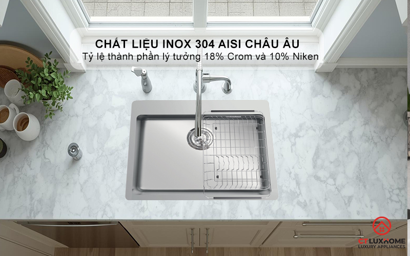 Chậu thiết kế tối ưu nhất cho tùy chọn lắp đặt âm mặt đá