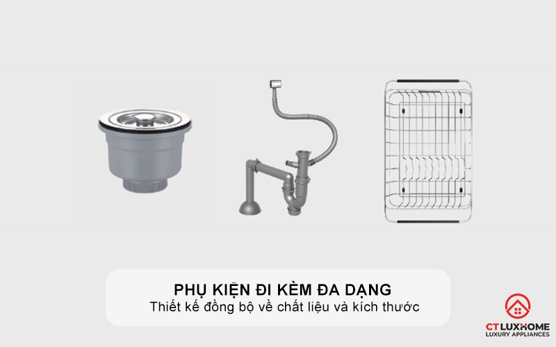 Phụ kiện đi kèm đa dạng