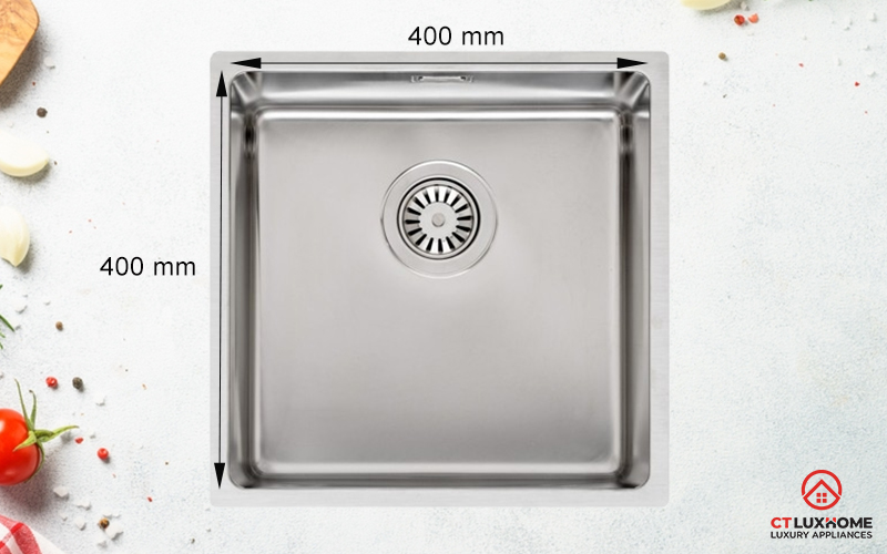 CHẬU RỬA BÁT MỘT HỐ INOX REGINOX HOUSTON 40x40 R32848​ 5