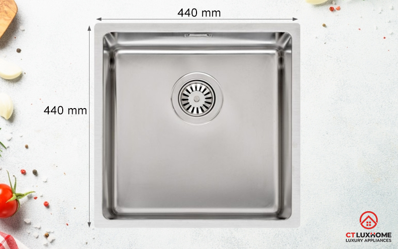 CHẬU RỬA BÁT MỘT HỐ INOX REGINOX HOUSTON 40x40 R32848​ 1