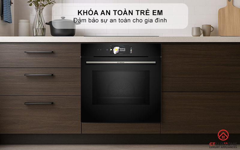 LÒ NƯỚNG ÂM TỦ KẾT HỢP VI SÓNG BOSCH CMG778NB1 SERIE 8 MÀU ĐEN 45 LÍT 18