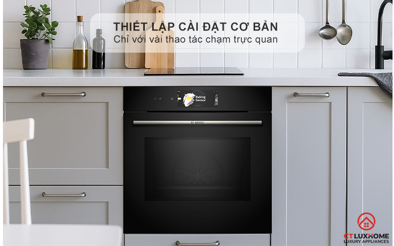 LÒ NƯỚNG ÂM TỦ KẾT HỢP VI SÓNG BOSCH CMG778NB1 SERIE 8 MÀU ĐEN 45 LÍT 13