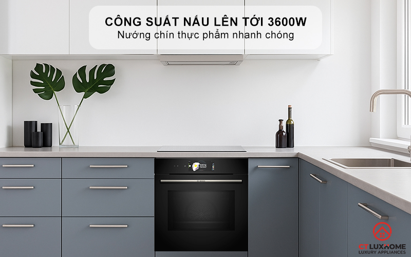 LÒ NƯỚNG ÂM TỦ KẾT HỢP VI SÓNG BOSCH CMG778NB1 SERIE 8 MÀU ĐEN 45 LÍT 3