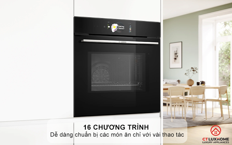 LÒ NƯỚNG ÂM TỦ KẾT HỢP VI SÓNG BOSCH CMG778NB1 SERIE 8 MÀU ĐEN 45 LÍT 5