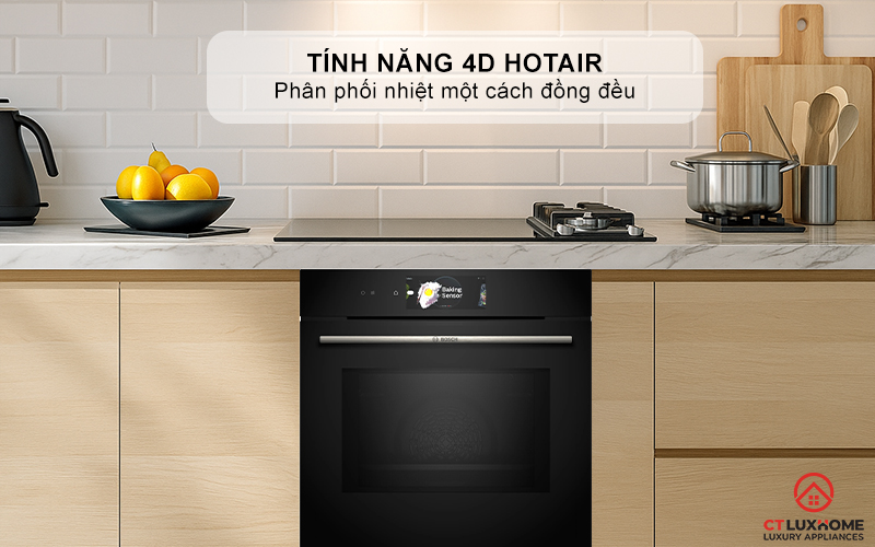 LÒ NƯỚNG ÂM TỦ KẾT HỢP VI SÓNG BOSCH CMG778NB1 SERIE 8 MÀU ĐEN 45 LÍT 7