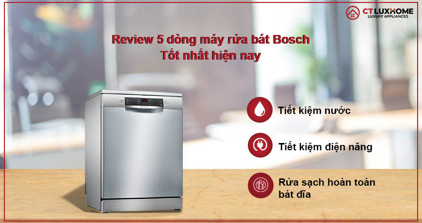 [REVIEW] 5 dòng máy rửa chén Bosch bán chạy nhất