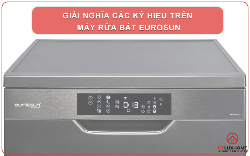 GIẢI NGHĨA CÁC KÝ HIỆU TRÊN MÁY RỬA BÁT EUROSUN