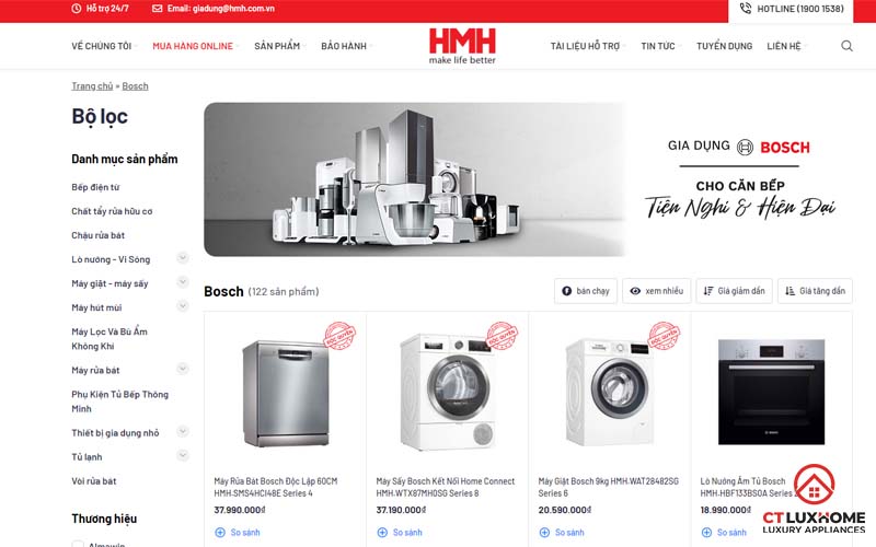 Máy rửa bát Bosch có hàng giả không? Những yếu tố cần thiết khi chọn máy 7