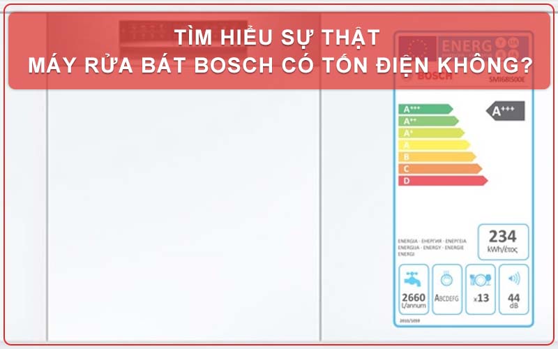 Tìm hiểu sự thật máy rửa bát Bosch có tốn điện không?