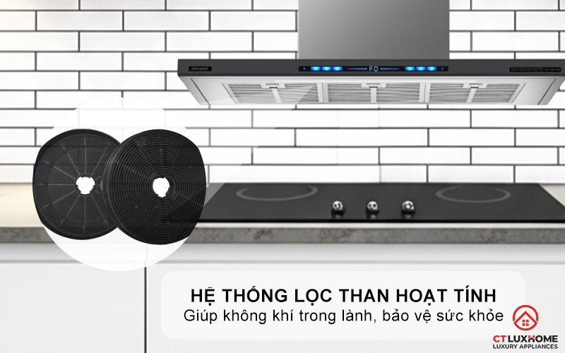 MÁY HÚT MÙI ÁP TƯỜNG GRANDX GX H70T78B NGANG 70CM GXH70T78B 11