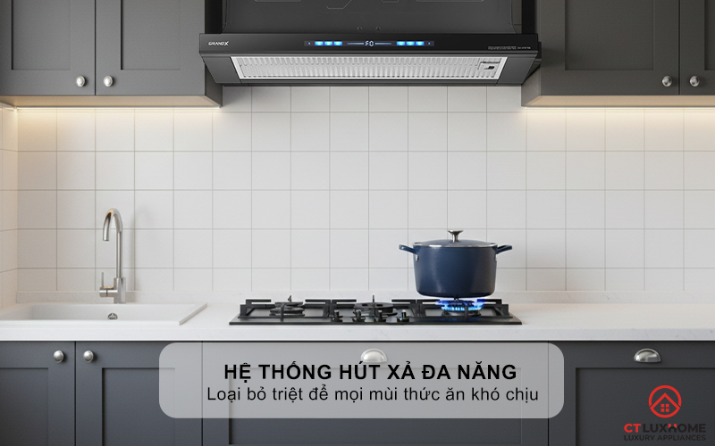 MÁY HÚT MÙI KÉO RÚT GRANDX GX H70F75B NGANG 70CM GXH70F75B 10