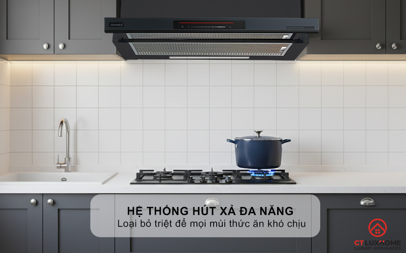 MÁY HÚT MÙI KÉO RÚT GRANDX GX H70F72B NGANG 70CM GXH70F72B 10