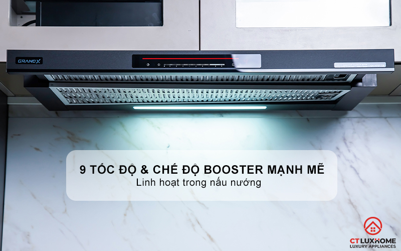 MÁY HÚT MÙI KÉO RÚT GRANDX GX H70F72B NGANG 70CM GXH70F72B 5