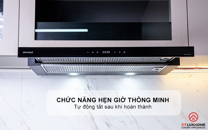 MÁY HÚT MÙI KÉO RÚT GRANDX GX H60F58B NGANG 60CM GXH60F58B 9