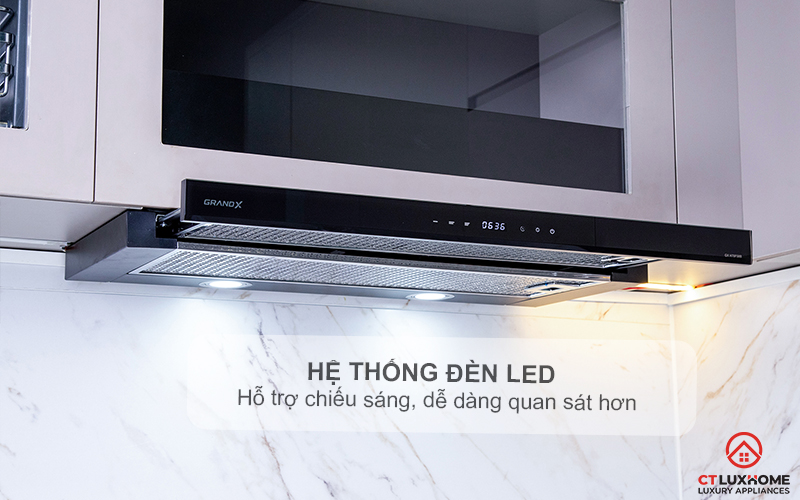 MÁY HÚT MÙI KÉO RÚT GRANDX GX H60F58B NGANG 60CM GXH60F58B 5