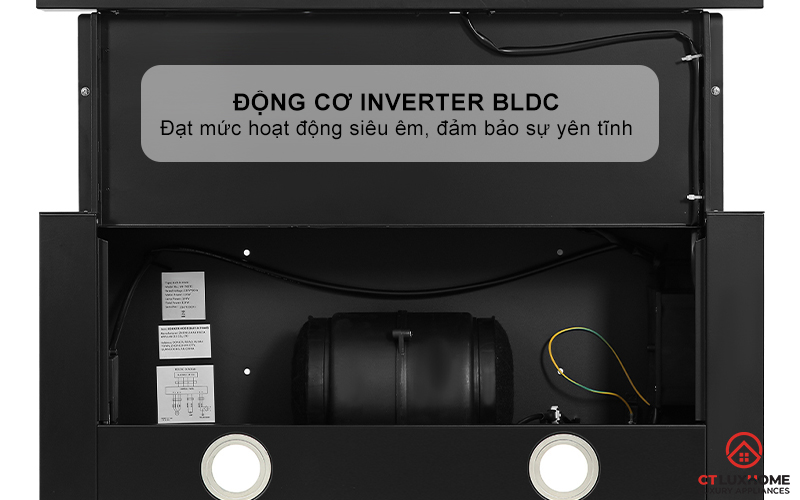 MÁY HÚT MÙI KÉO RÚT GRANDX GX H60F58B NGANG 60CM GXH60F58B 8