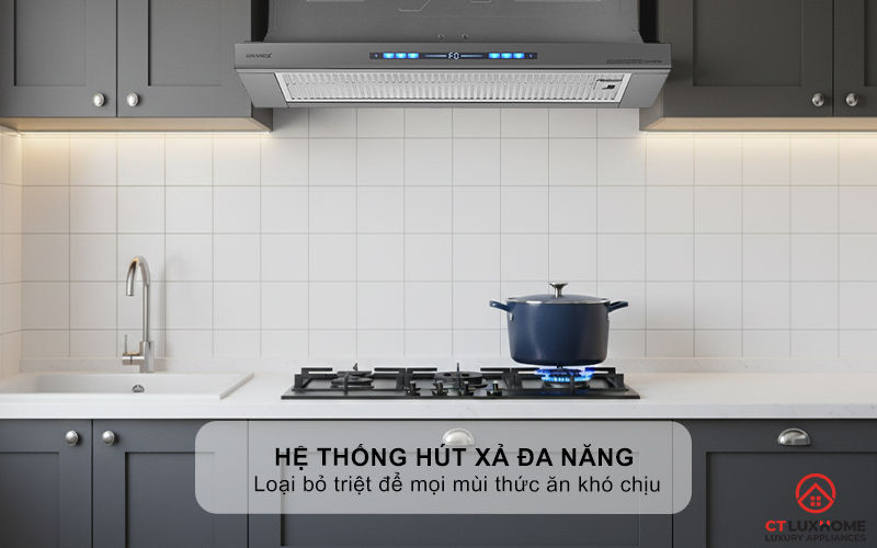 MÁY HÚT MÙI KÉO RÚT GRANDX GX H70F75G NGANG 70CM GXH70F75G 10