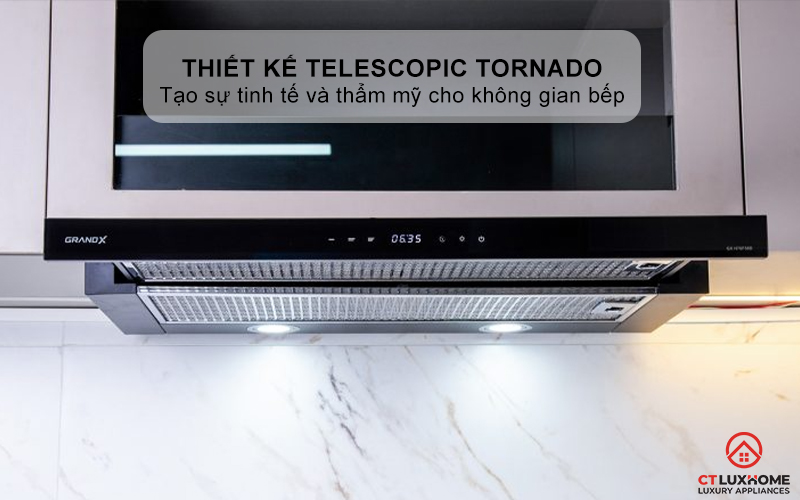 MÁY HÚT MÙI KÉO RÚT GRANDX GX H70F58B NGANG 70CM GXH70F58B 1