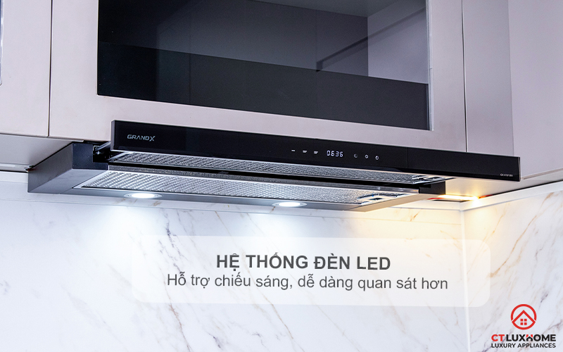 MÁY HÚT MÙI KÉO RÚT GRANDX GX H70F58B NGANG 70CM GXH70F58B 5