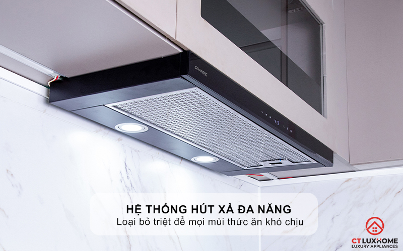 MÁY HÚT MÙI KÉO RÚT GRANDX GX H90F58B NGANG 90CM GXH90F58B 10