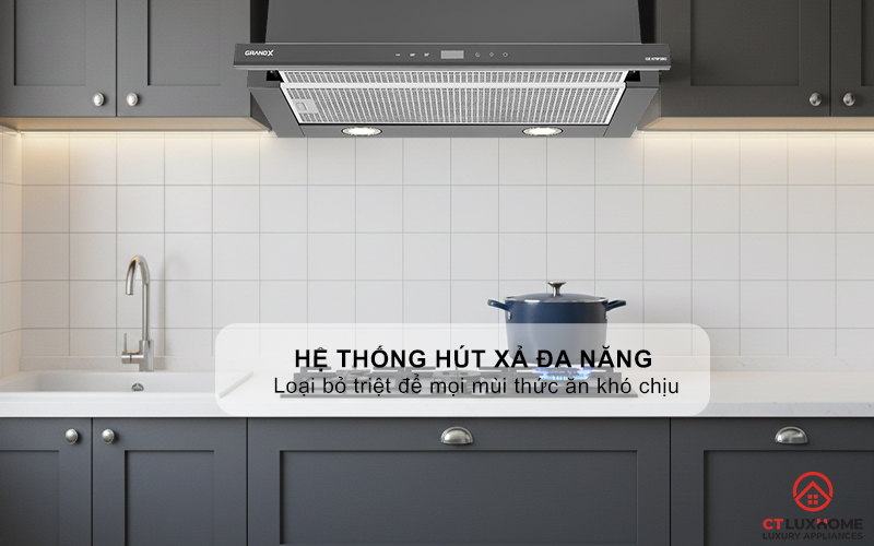 MÁY HÚT MÙI KÉO RÚT GRANDX GX H70F58G NGANG 70CM 10