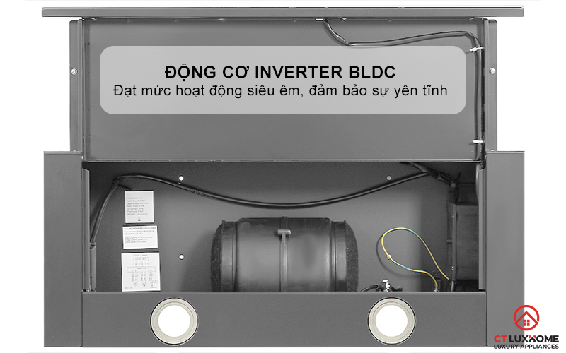MÁY HÚT MÙI KÉO RÚT GRANDX GX H70F58G NGANG 70CM 8