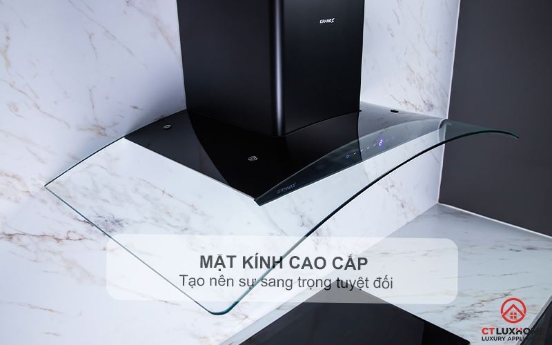 MÁY HÚT MÙI KÍNH CONG GRANDX GX H90C62B NGANG 90CM GXH90C62B 3
