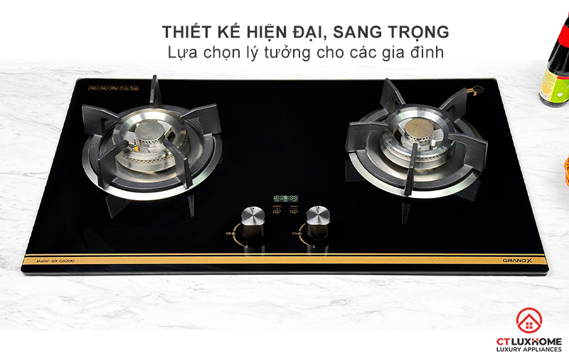 BẾP GA ÂM 2 VÙNG NẤU GRANDX GX GS299D GXGS299D 1