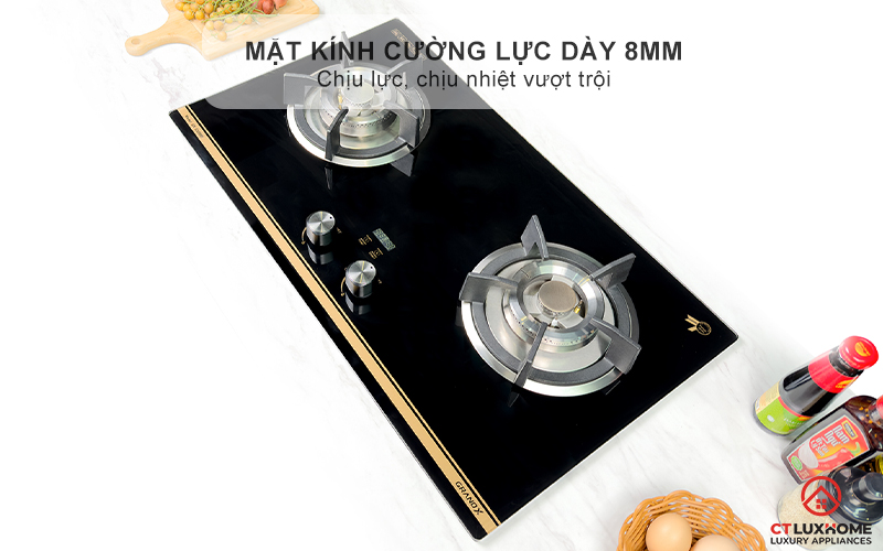 BẾP GA ÂM 2 VÙNG NẤU GRANDX GX GS299D GXGS299D 2