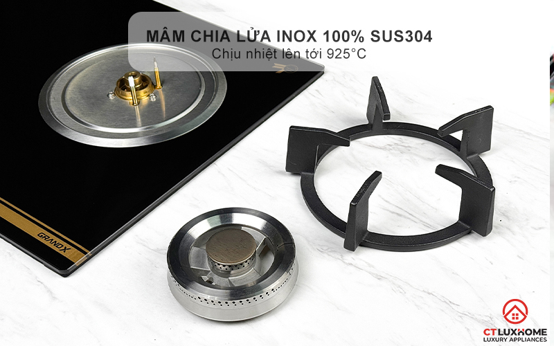 BẾP GA ÂM 2 VÙNG NẤU GRANDX GX GS299D GXGS299D 5