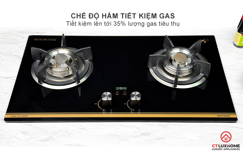 BẾP GA ÂM 2 VÙNG NẤU GRANDX GX GS299D GXGS299D 7