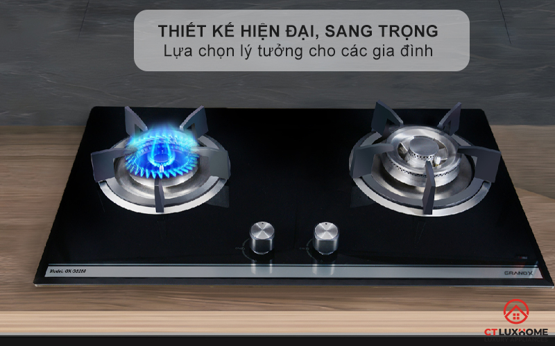 BẾP GA ÂM 2 VÙNG NẤU GRANDX GX GS288 GXGS288 1