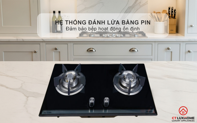 BẾP GA ÂM 2 VÙNG NẤU GRANDX GX GS288 GXGS288 10