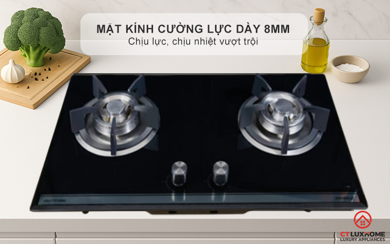 BẾP GA ÂM 2 VÙNG NẤU GRANDX GX GS288 GXGS288 2