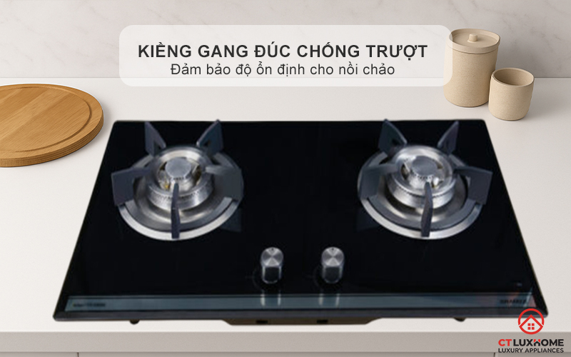 BẾP GA ÂM 2 VÙNG NẤU GRANDX GX GS288 GXGS288 3