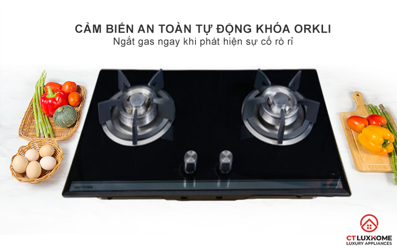 BẾP GA ÂM 2 VÙNG NẤU GRANDX GX GS288 GXGS288 8