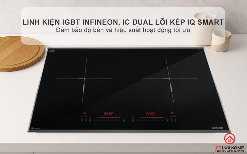 BẾP TỪ 2 VÙNG NẤU GRANDX SERIAL 6 GX IH675SE GXIH675SE 12