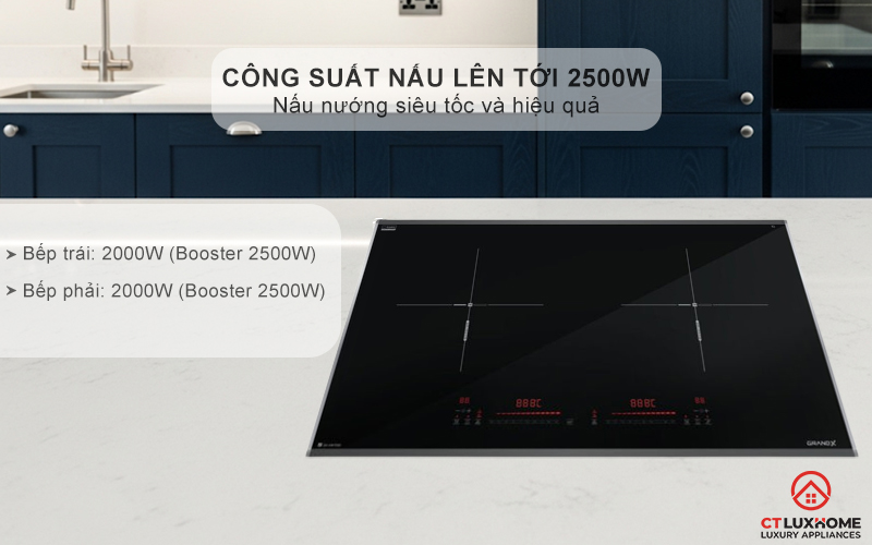 BẾP TỪ 2 VÙNG NẤU GRANDX SERIAL 6 GX IH675SE GXIH675SE 3