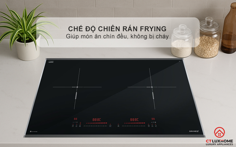 BẾP TỪ 2 VÙNG NẤU GRANDX SERIAL 6 GX IP676SE GXIP676SE 10
