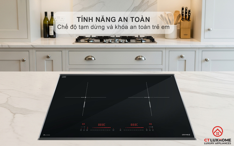 BẾP TỪ 2 VÙNG NẤU GRANDX SERIAL 6 GX IP676SE GXIP676SE 14