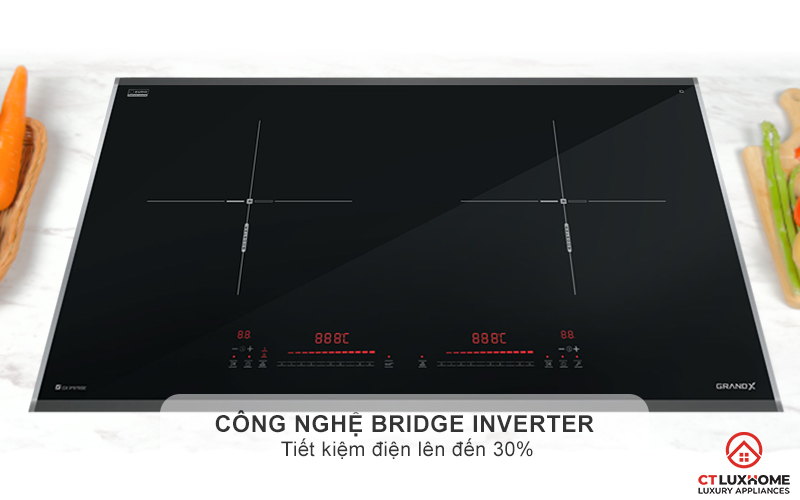 BẾP TỪ 2 VÙNG NẤU GRANDX SERIAL 6 GX IP676SE GXIP676SE 5