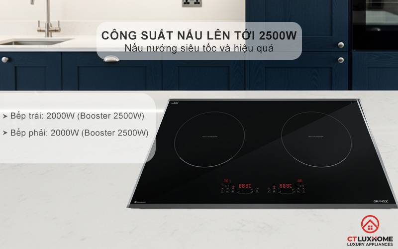 BẾP TỪ 2 VÙNG NẤU GRANDX SERIAL 6 GX IH668SE GXIH668SE 3
