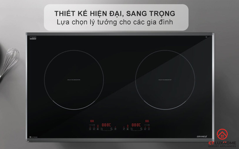 BẾP TỪ 2 VÙNG NẤU GRANDX SERIAL 6 GX IP669SE GXIP669SE 1